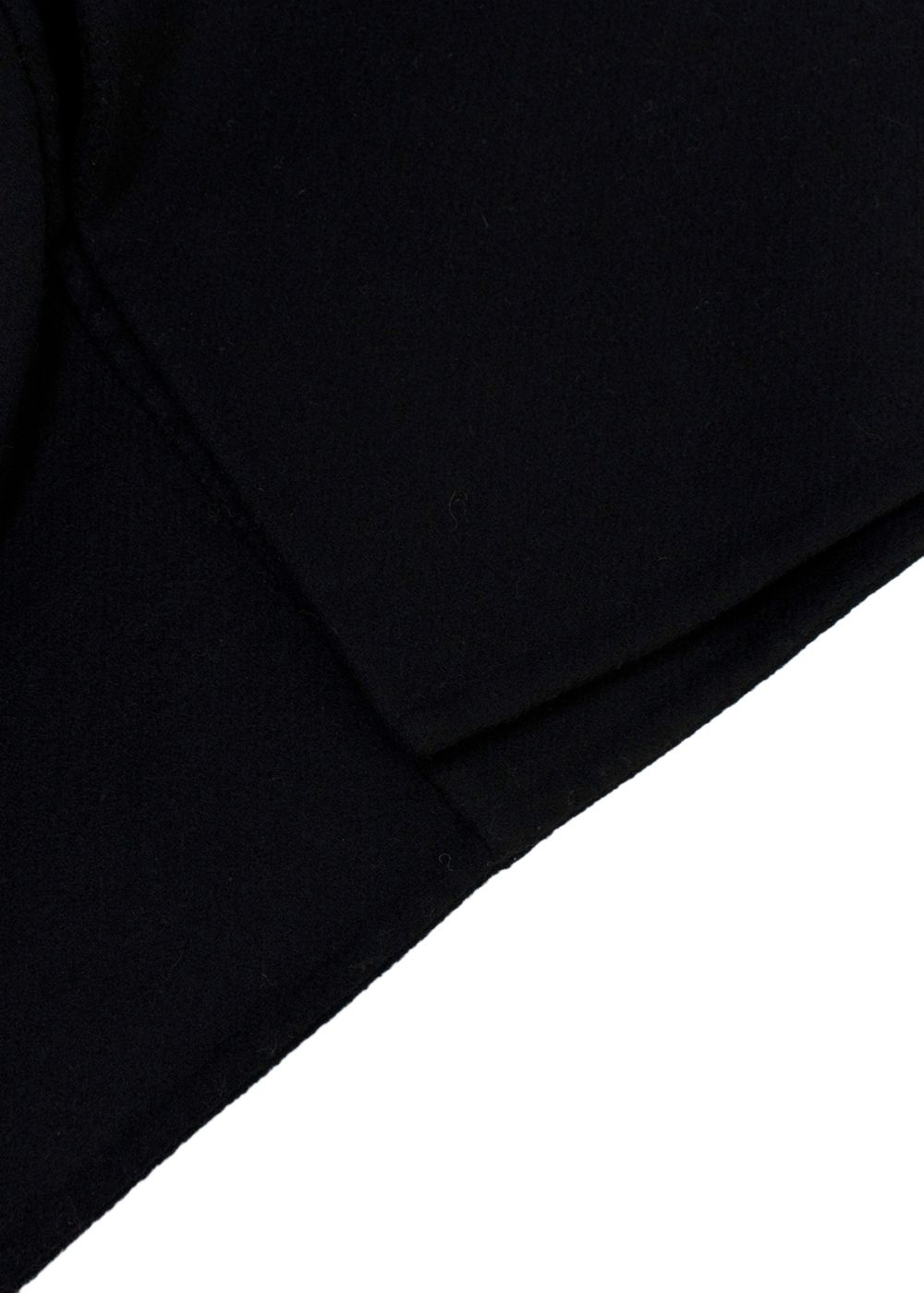 Preowned Ermarnno Scervino Black Wool Coat Size XL