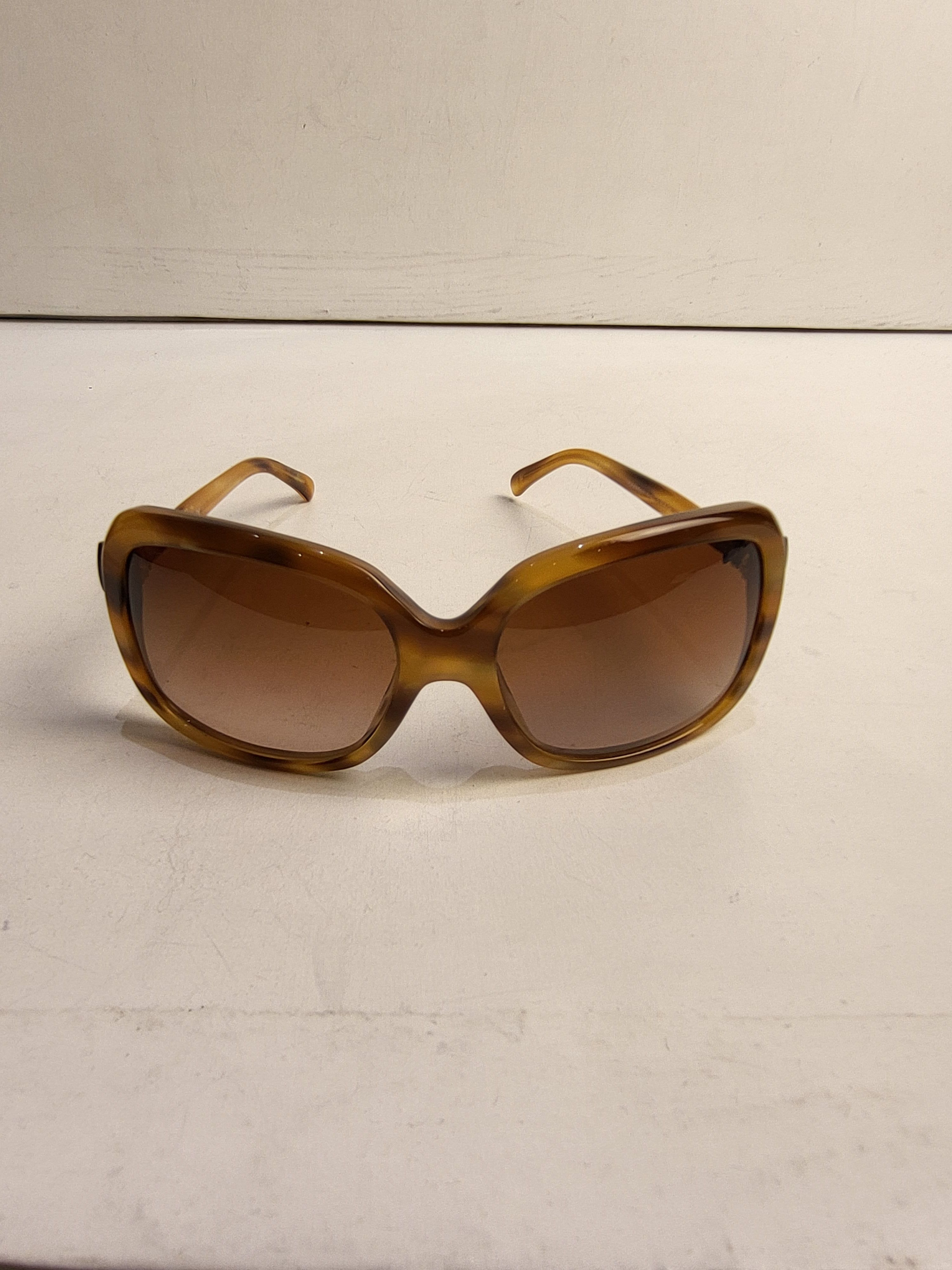 Preowned Chanel Brown Havana Sunglasses acetate