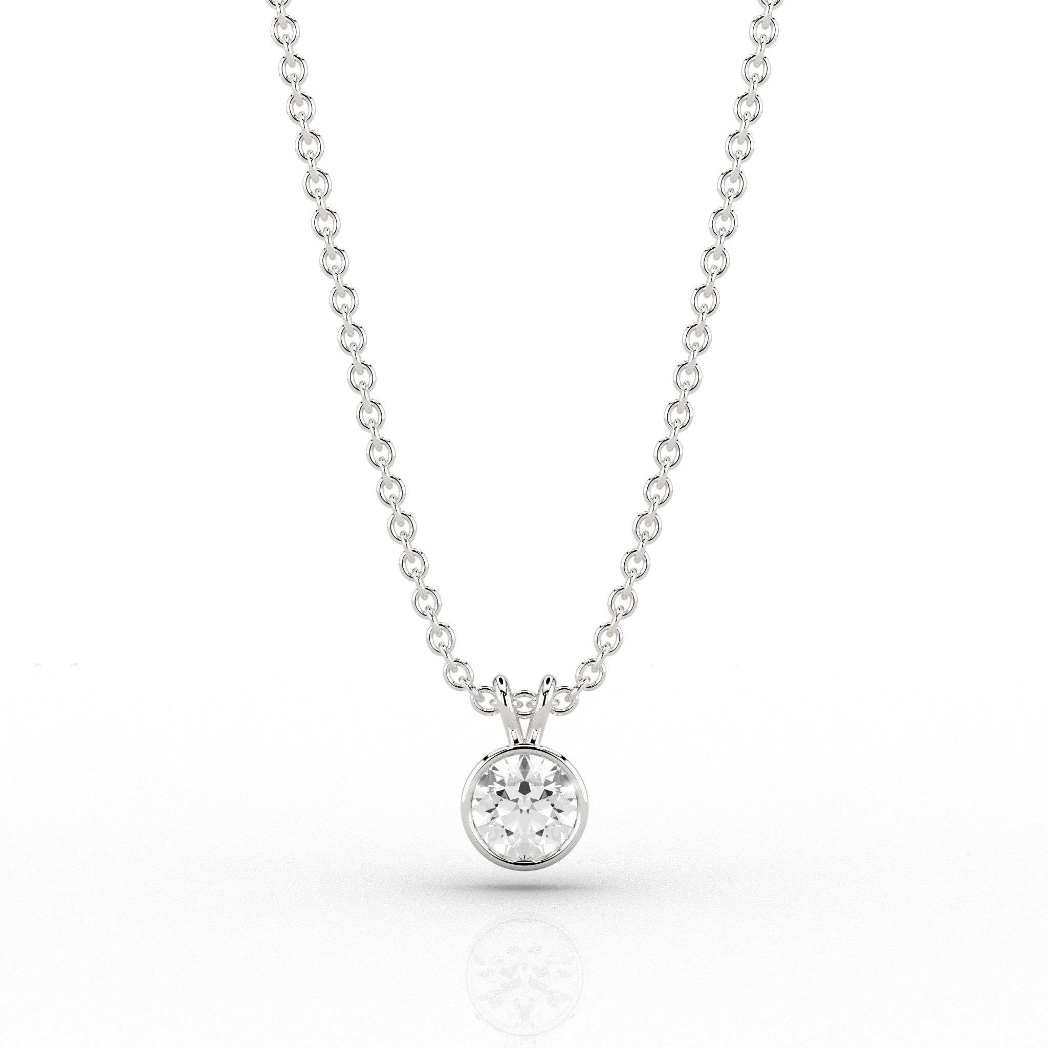 SkyDiamond Rae 0.49ct Pendant in 18ct White Gold modern/ct pendant in/ct white gold