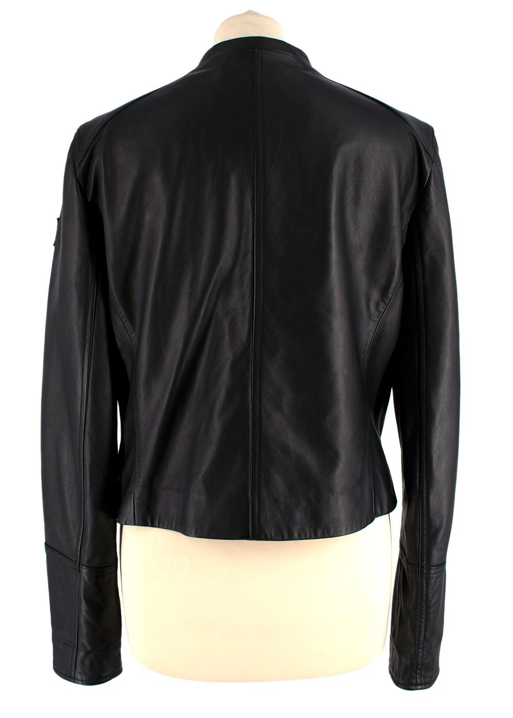 Belstaff Black Leather Jacket Size S