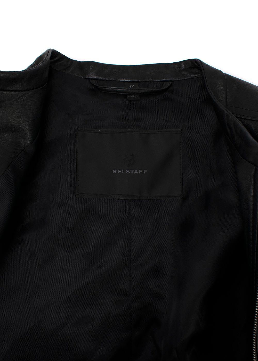 Belstaff Black Leather Jacket Size S