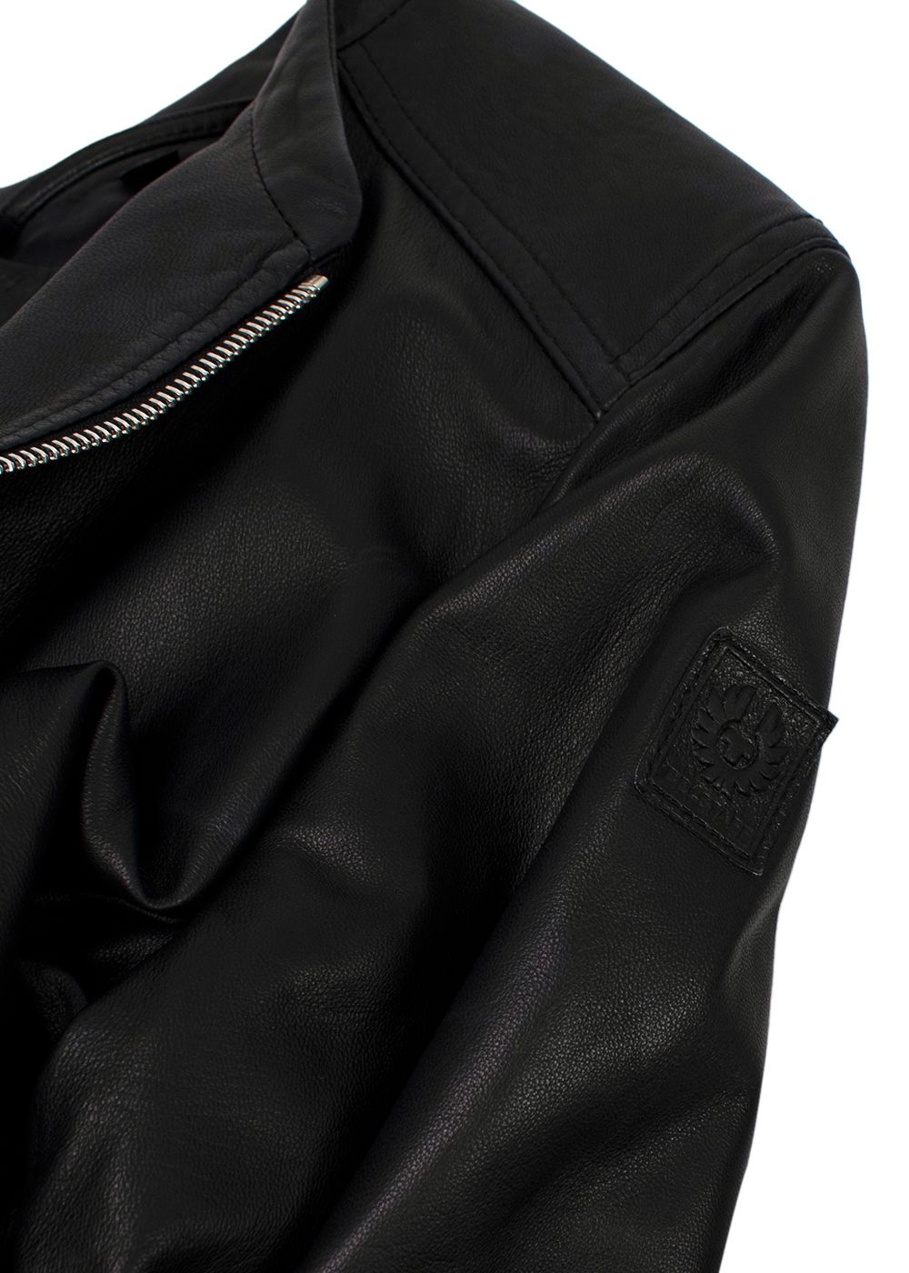 Belstaff Black Leather Jacket Size S