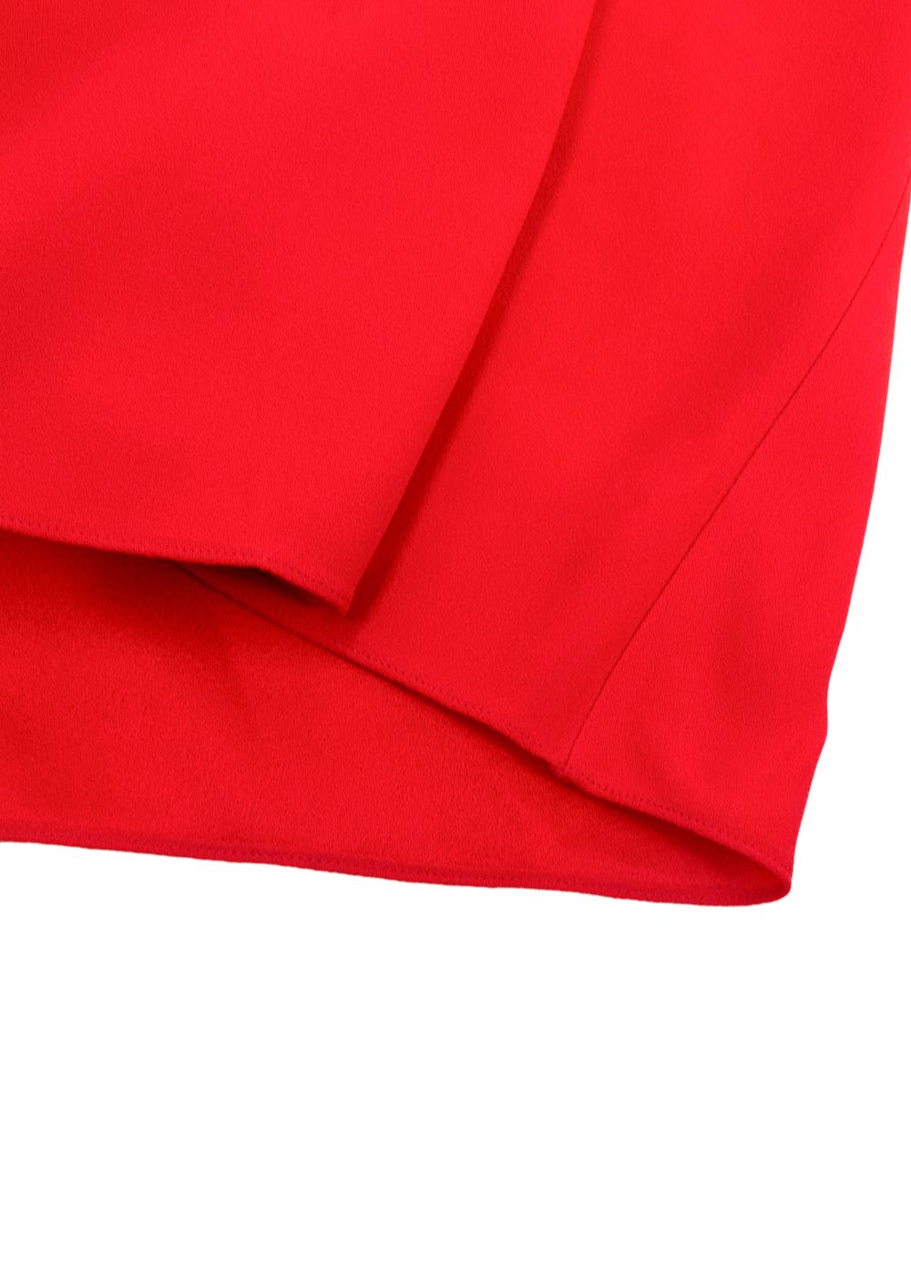 Maison Rabih Kayrouz Red Crepe Satin Halter Neck Top Size XS acetate/viscose