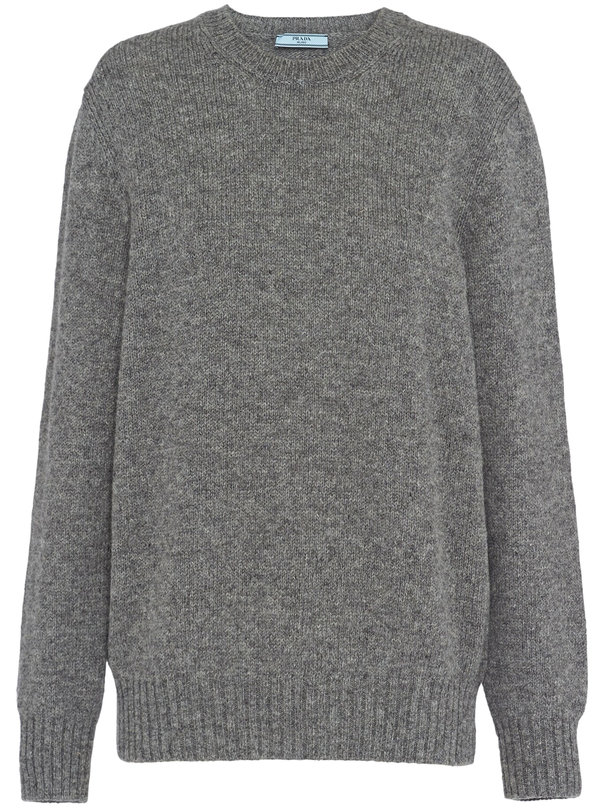 Prada Grey Crewneck Cashmere Jumper Size M cashmere wool