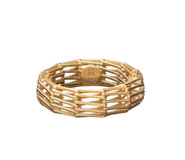 Preowned Jasmina Jovy Weave Ring Yellow gold vermail