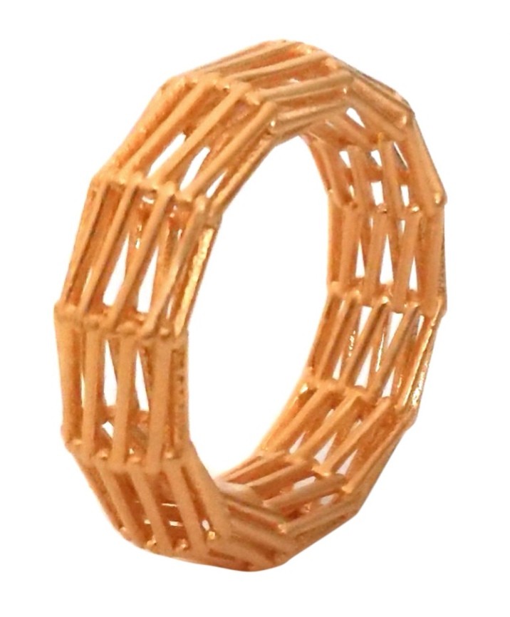 Preowned Jasmina Jovy Weave Ring Yellow gold vermail