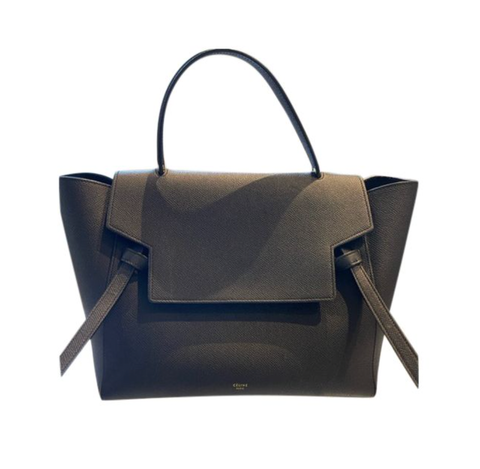 Preowned Celine Black leather Belt tote bag