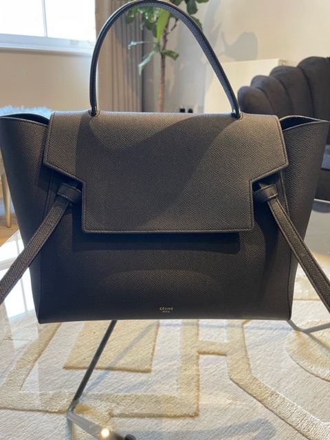 Preowned Celine Black leather Belt tote bag