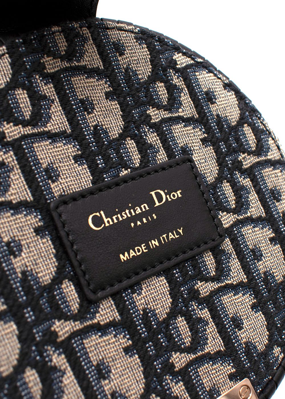 Christian Dior Black and Natural Wicker Oblique Basket Bag Black Beige wicker/leather