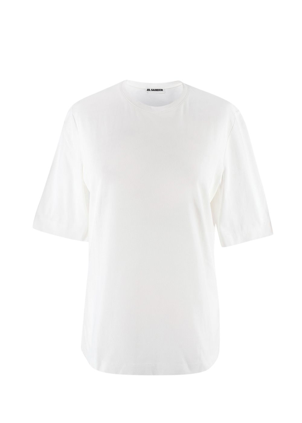 Jil Sander White Cotton T-Shirt Size L