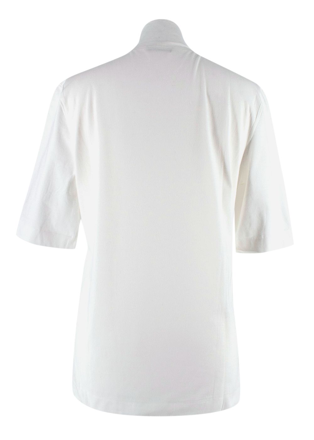 Jil Sander White Cotton T-Shirt Size L