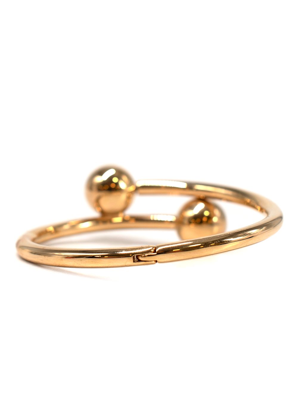 Preowned JW Anderson Double Ball Gold Toned Bracelet metal