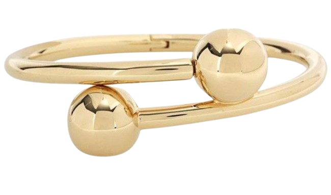 Preowned JW Anderson Double Ball Gold Toned Bracelet metal