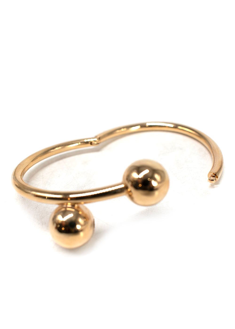 Preowned JW Anderson Double Ball Gold Toned Bracelet metal