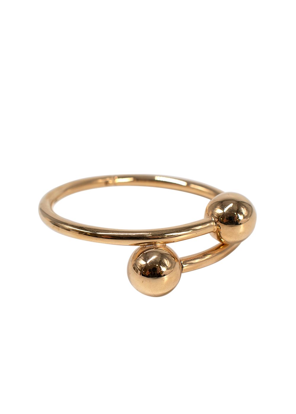 Preowned JW Anderson Double Ball Gold Toned Bracelet metal