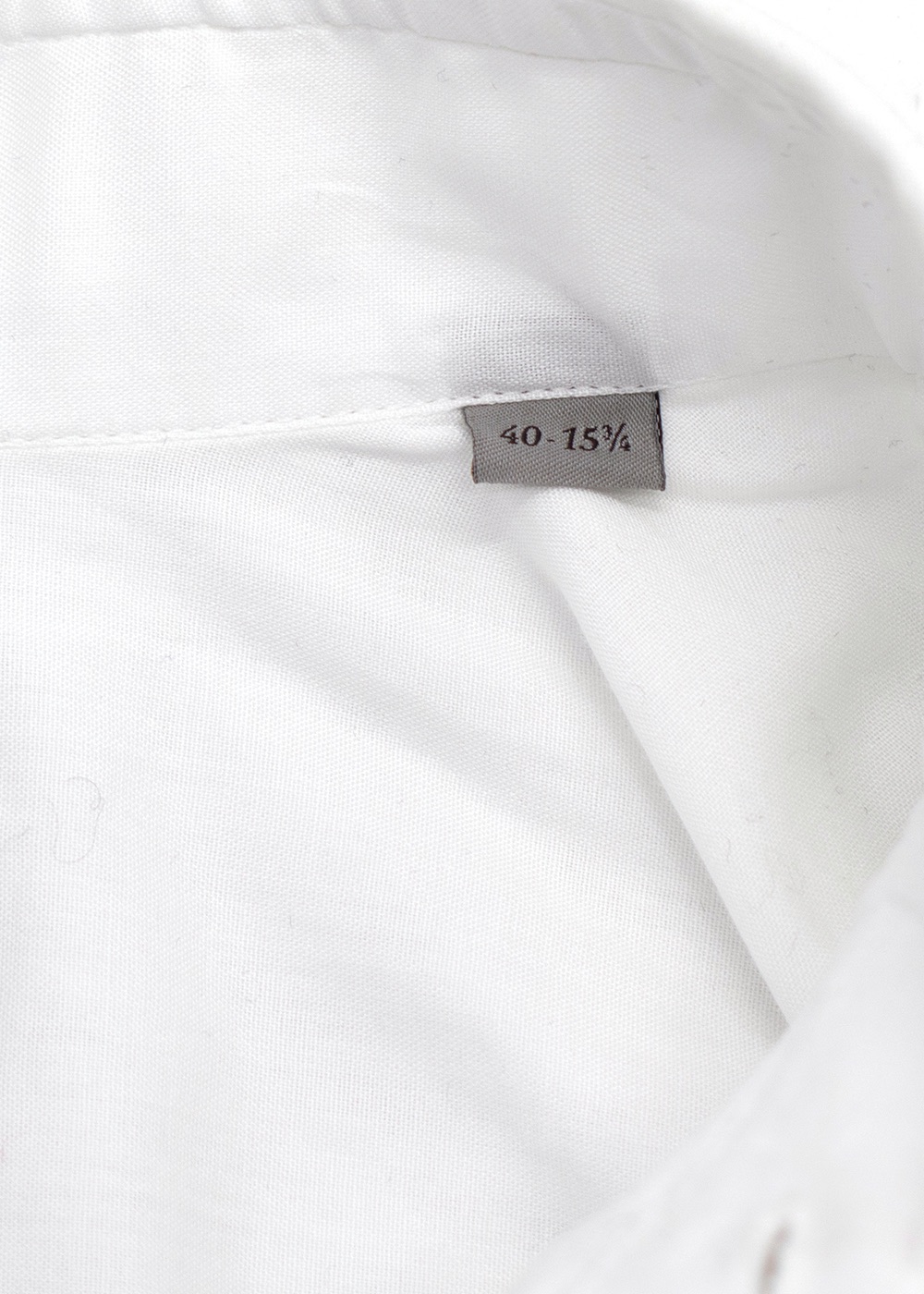 Men's Canali White Pleated Cotton Dress Shirt Size 155