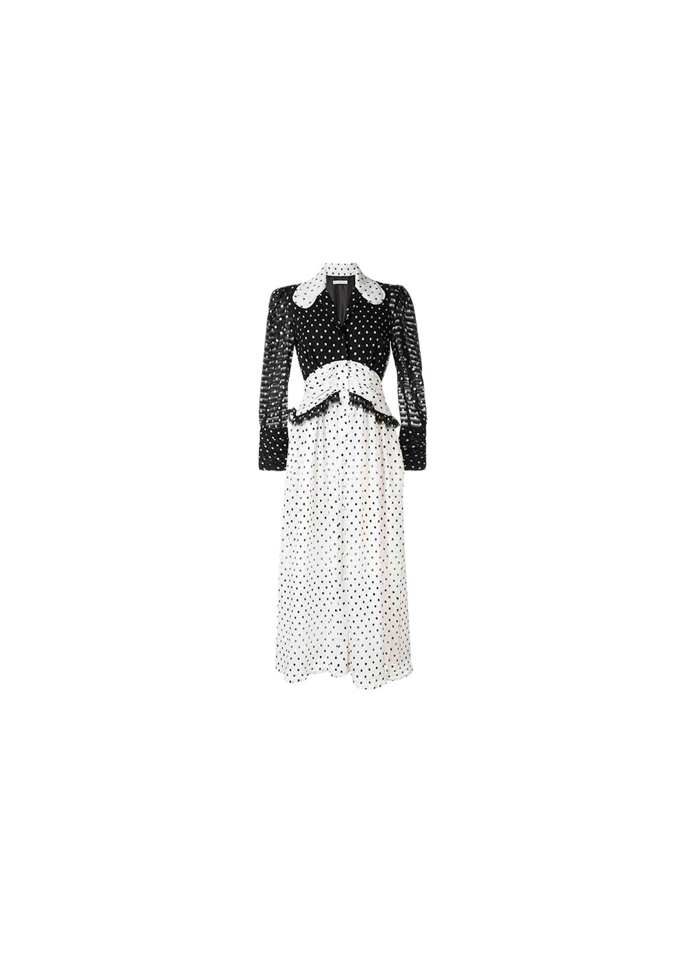 Preowned Rejina Pyo Black  White Yvette Dress Size S polyester