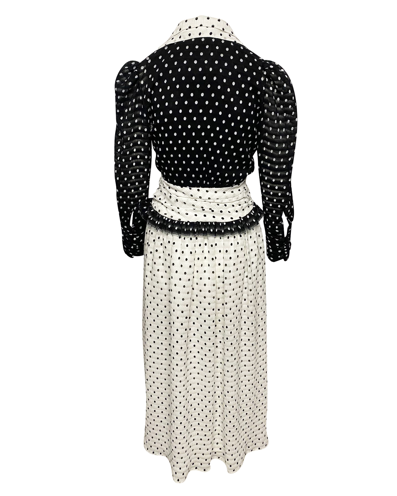 Preowned Rejina Pyo Black  White Yvette Dress Size S polyester