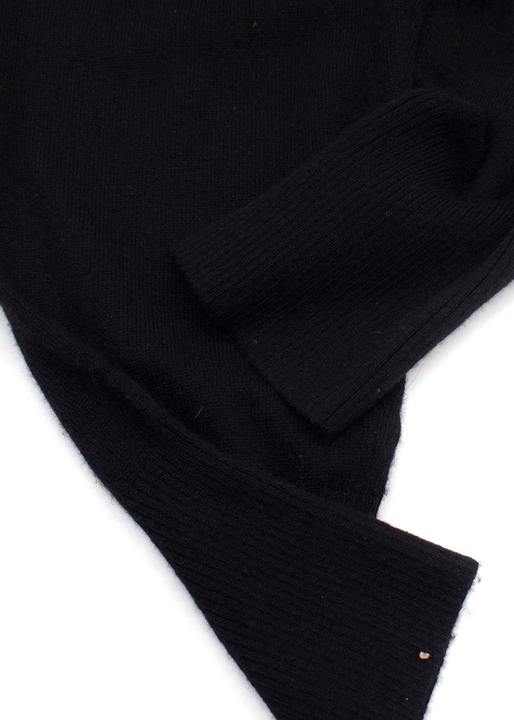 Izaak Azanei Black Merino Wool and Cashmere Blend Joggers Size S sustainable merino/sustainable cashmere