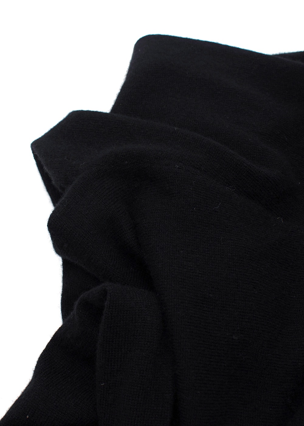 Izaak Azanei Black Merino Wool and Cashmere Blend Joggers Size S sustainable merino/sustainable cashmere