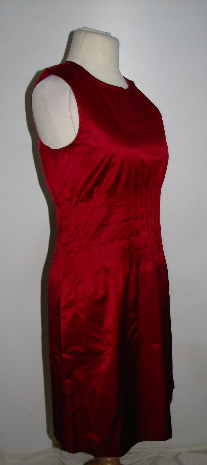 Preowned Theory red satin dress Size S cotton