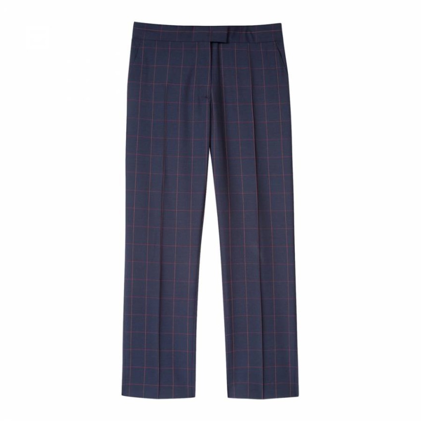 Paul Smith PS Superfine Wool Cropped Pants Size S Blue