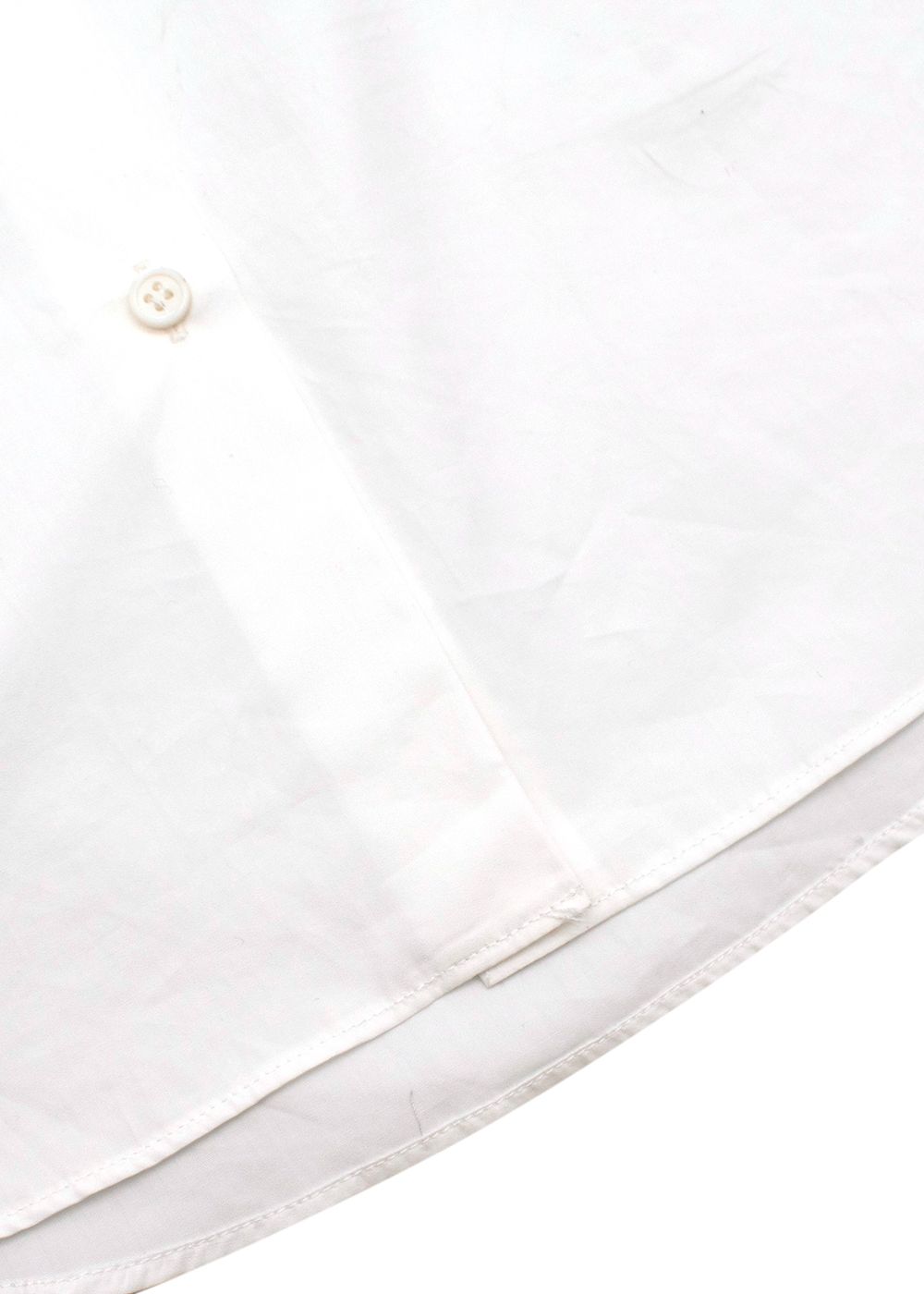 Miu Miu Frilled White Blouse Size XXS cotton