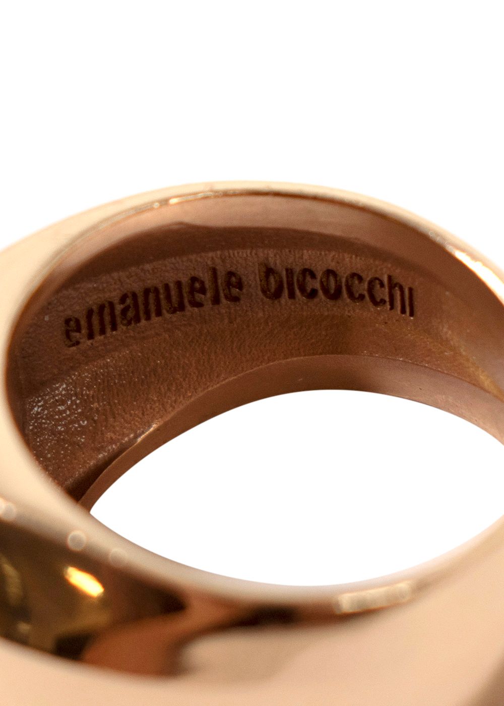 Emanuele Bicocchi Gold-plated Chevalier Ring