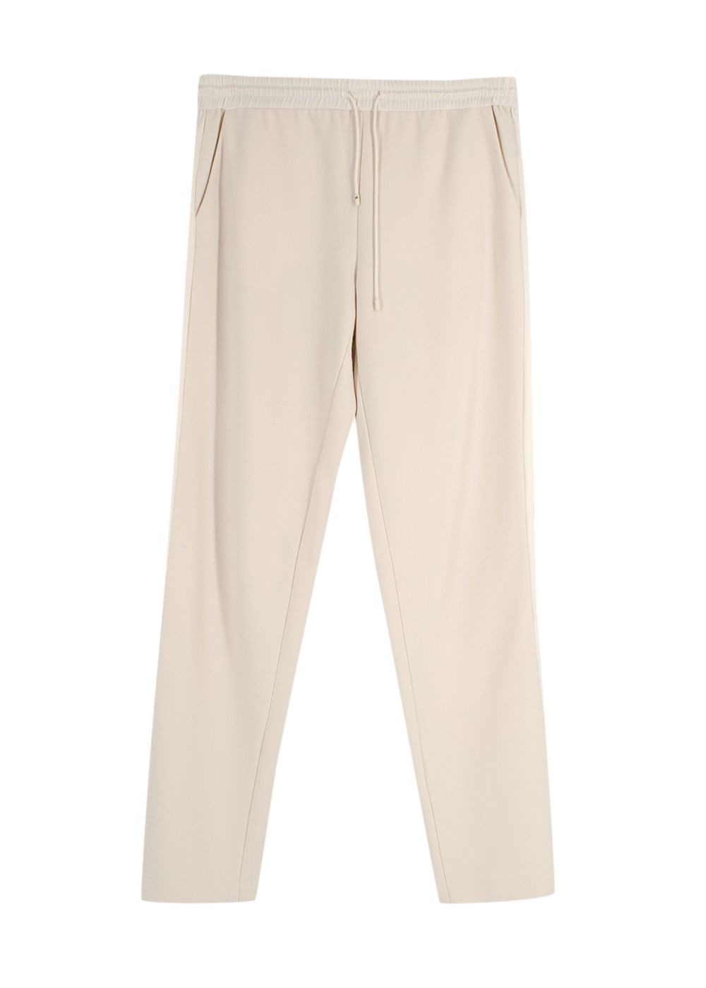 Preowned Elizabeth and James Ivory Satin Detail Joggers Size XS polyester