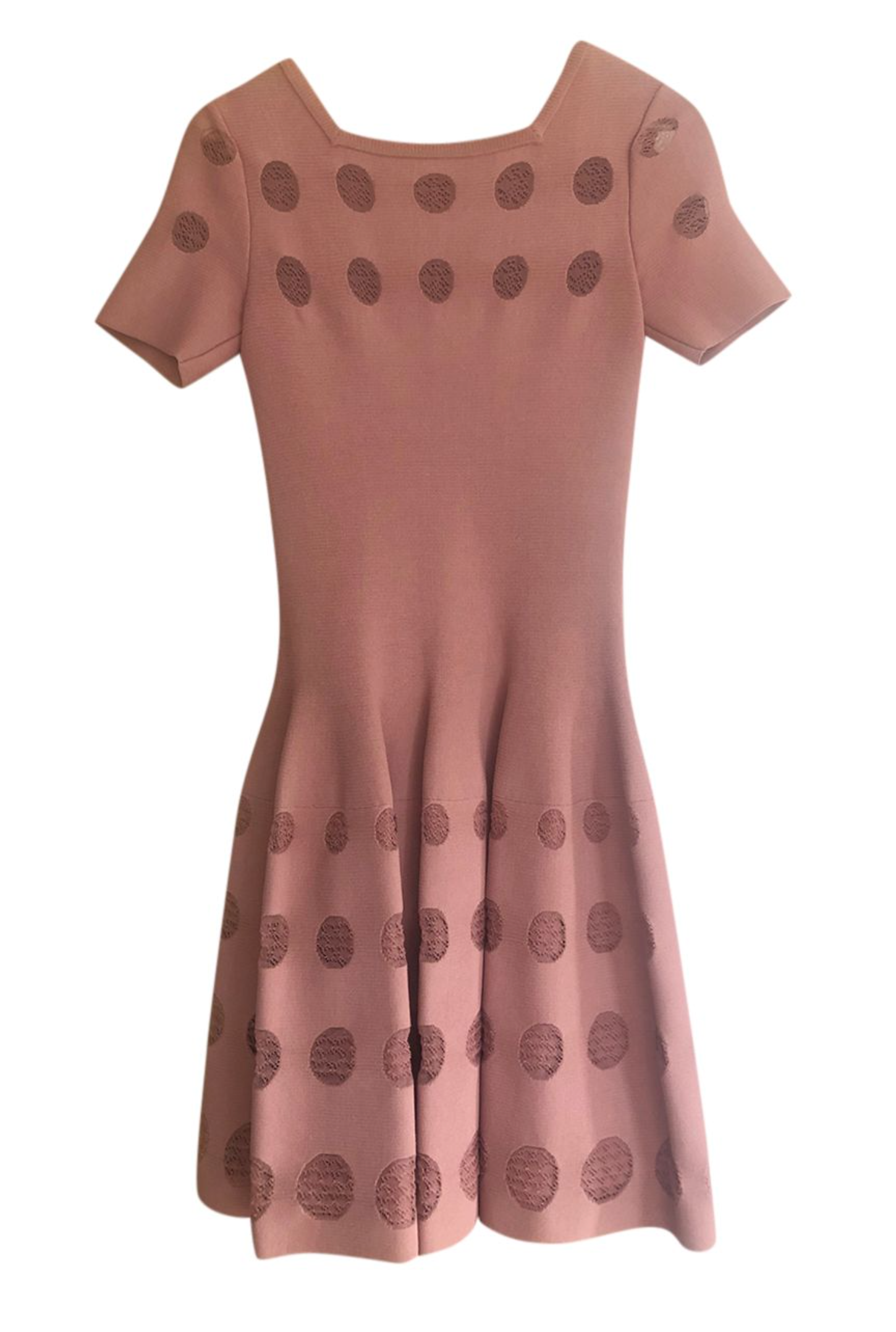 Preowned Alaia Pink Skater Dress Size 38 viscose