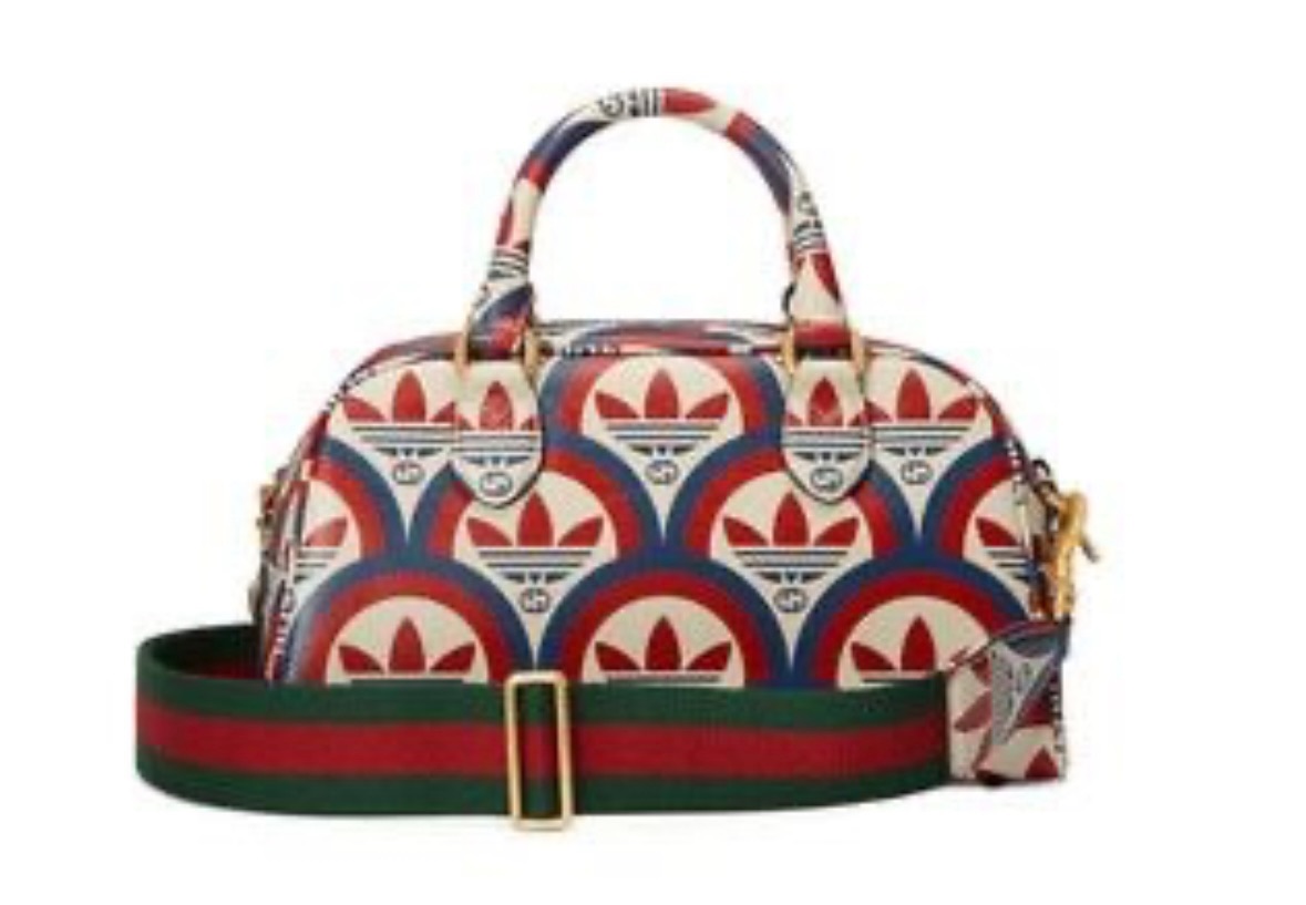 Gucci x Adidas Canvas Boston Bag Size 35 Multicolor pelle