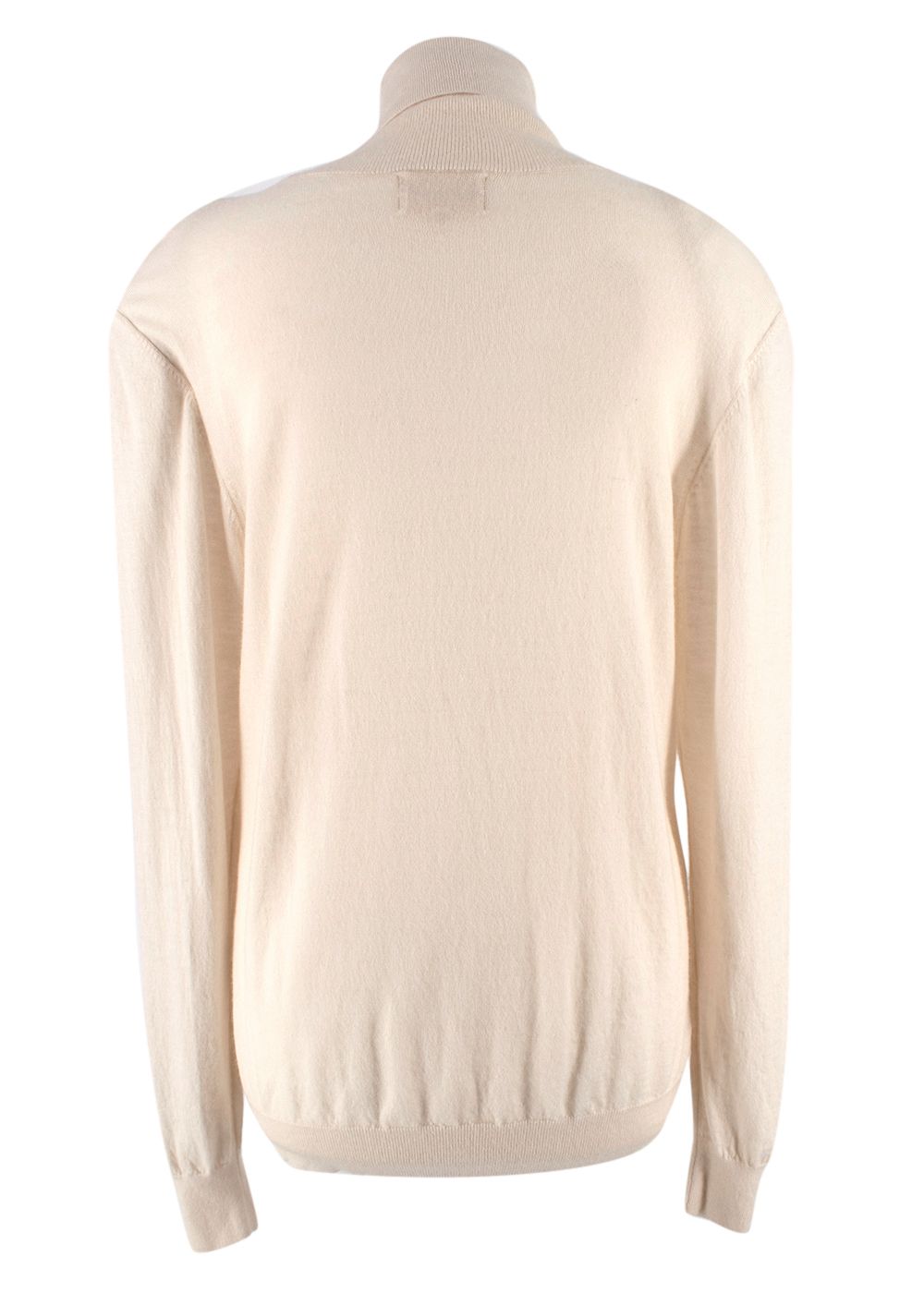 Preowned LouLou Studio Cream Wool Turtleneck Sweater Size L