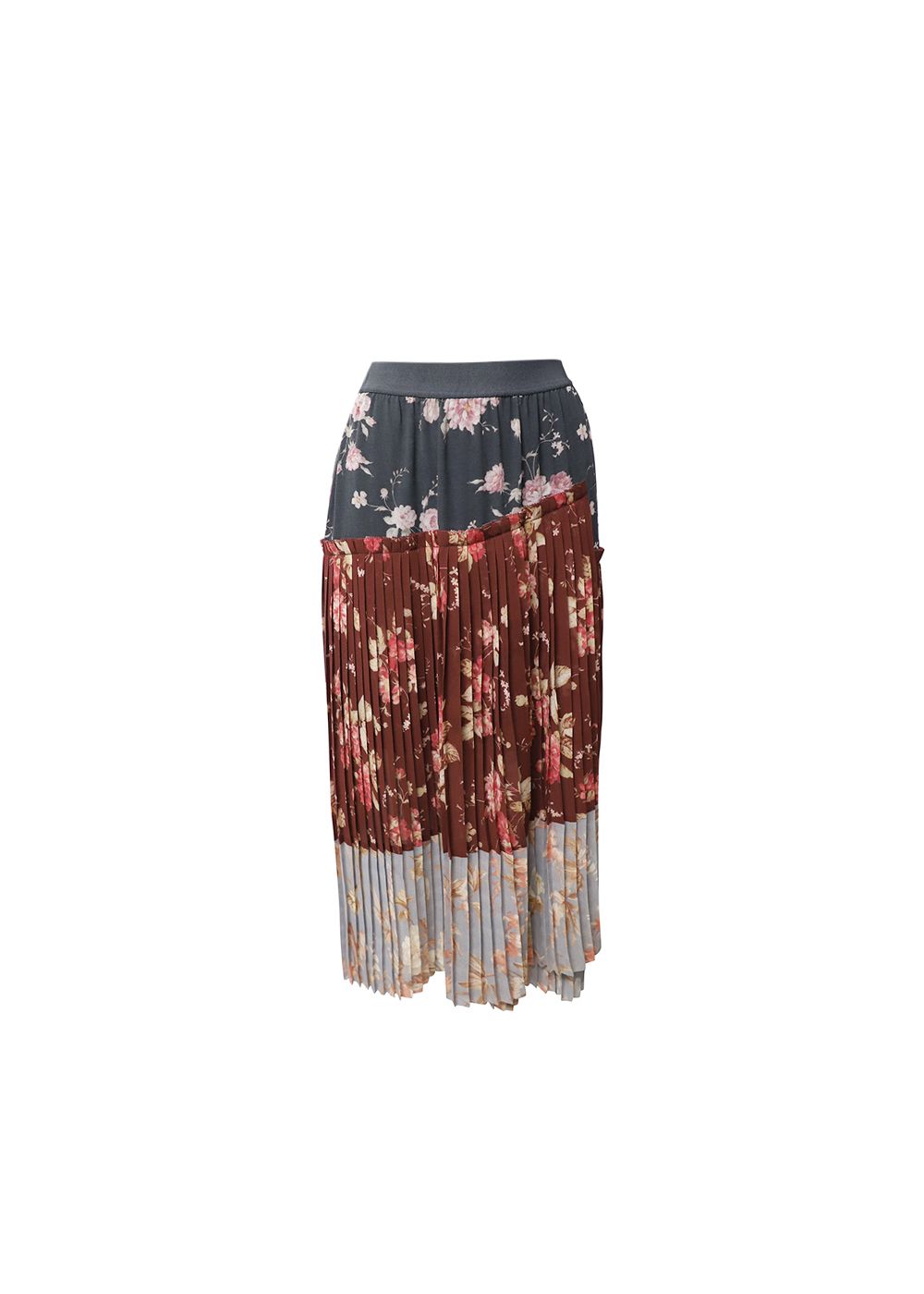 Preowned Zimmermann Multicolour floral pleated crepe Unbridled skirt Size XXS multicolor polyester