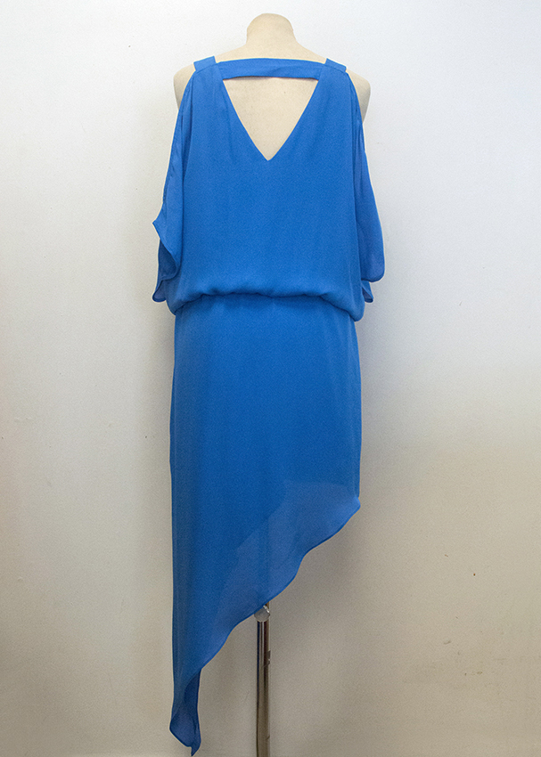 Mason By Michelle Mason Cobalt Blue Silk Dress Size S