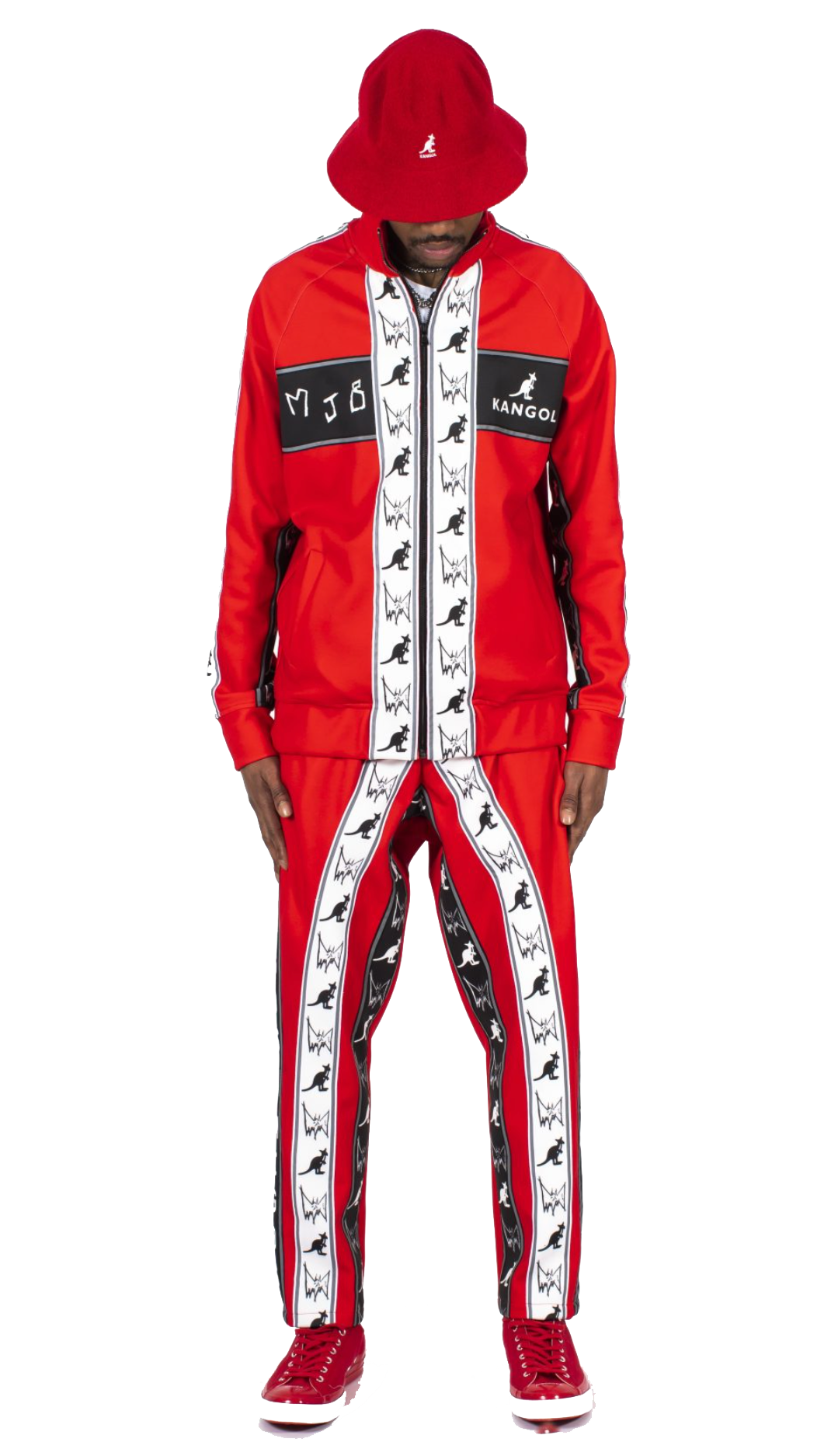 MJB x Kangol Red Limited Edition Tracksuit Size S