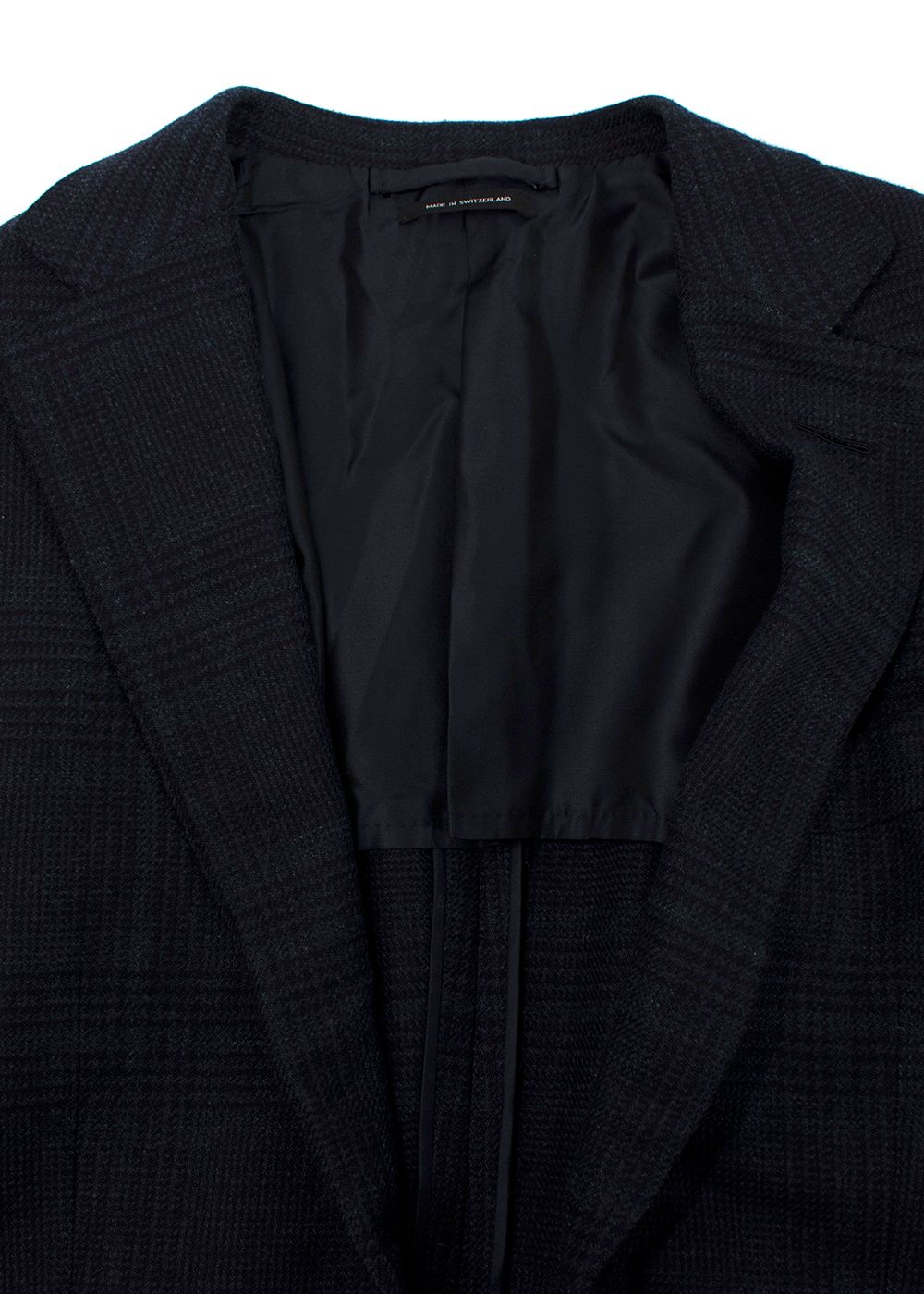 Tom Ford Navy Tweed Blazer Size L