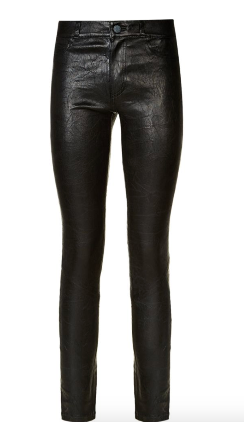 Paige Hoxton Stretch Black Leather Pant Size 30/76