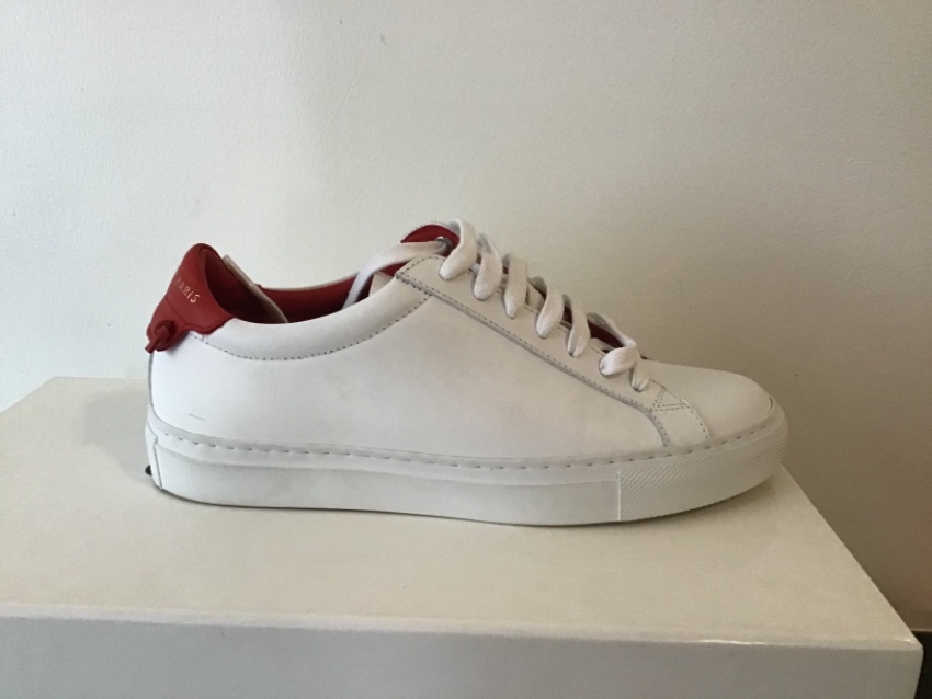 Givenchy White  Red Urban Street Sneakers Size 36 leather