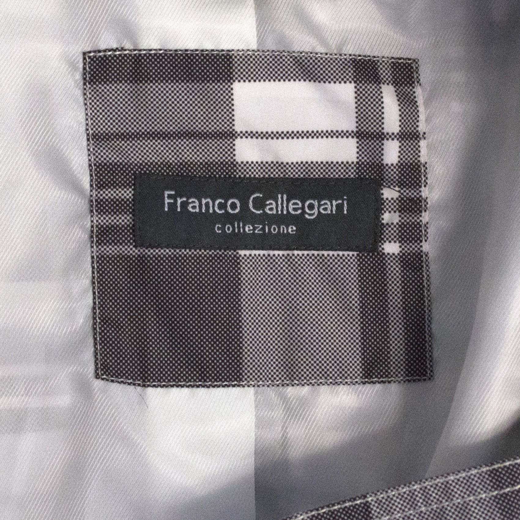 Franco Callegari Check Jacket Size M polyester