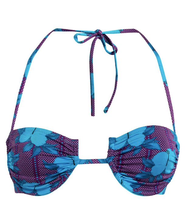 Fisch Purple Hibiscus Coquillage Bikini Size L Purple Blue polyamide/elastane