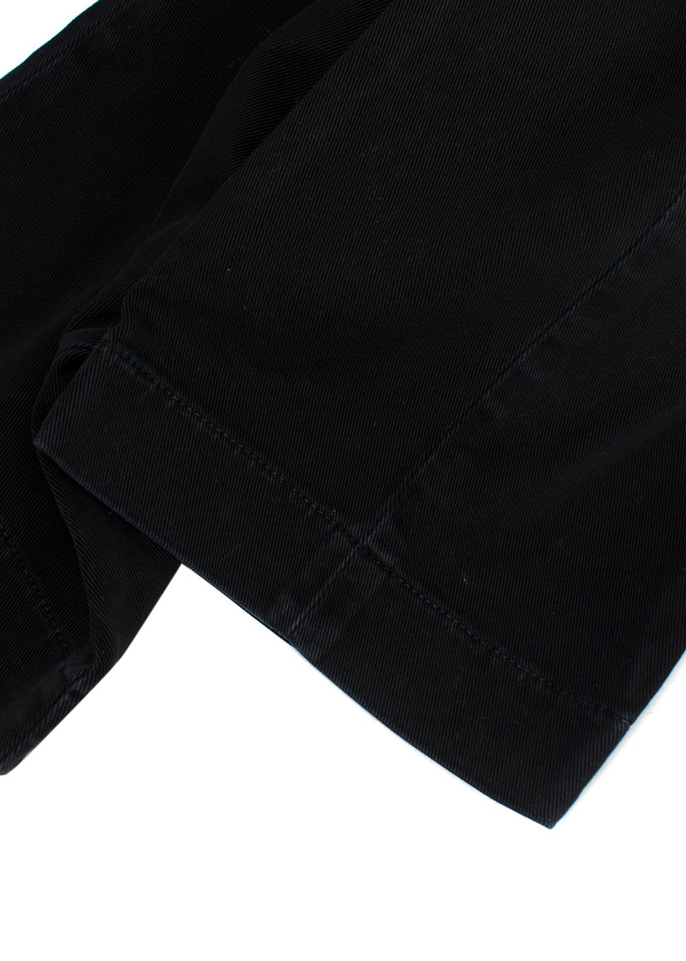 Men's Preowned Battistoni Black Cotton-blend Chinos Size L cotton