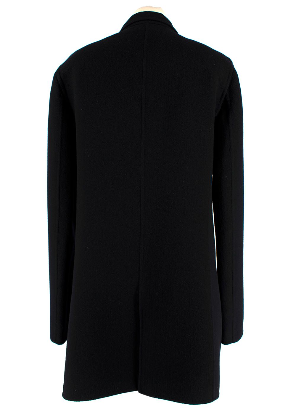 Jil Sander Black Cashmere Longline Jacket Size M