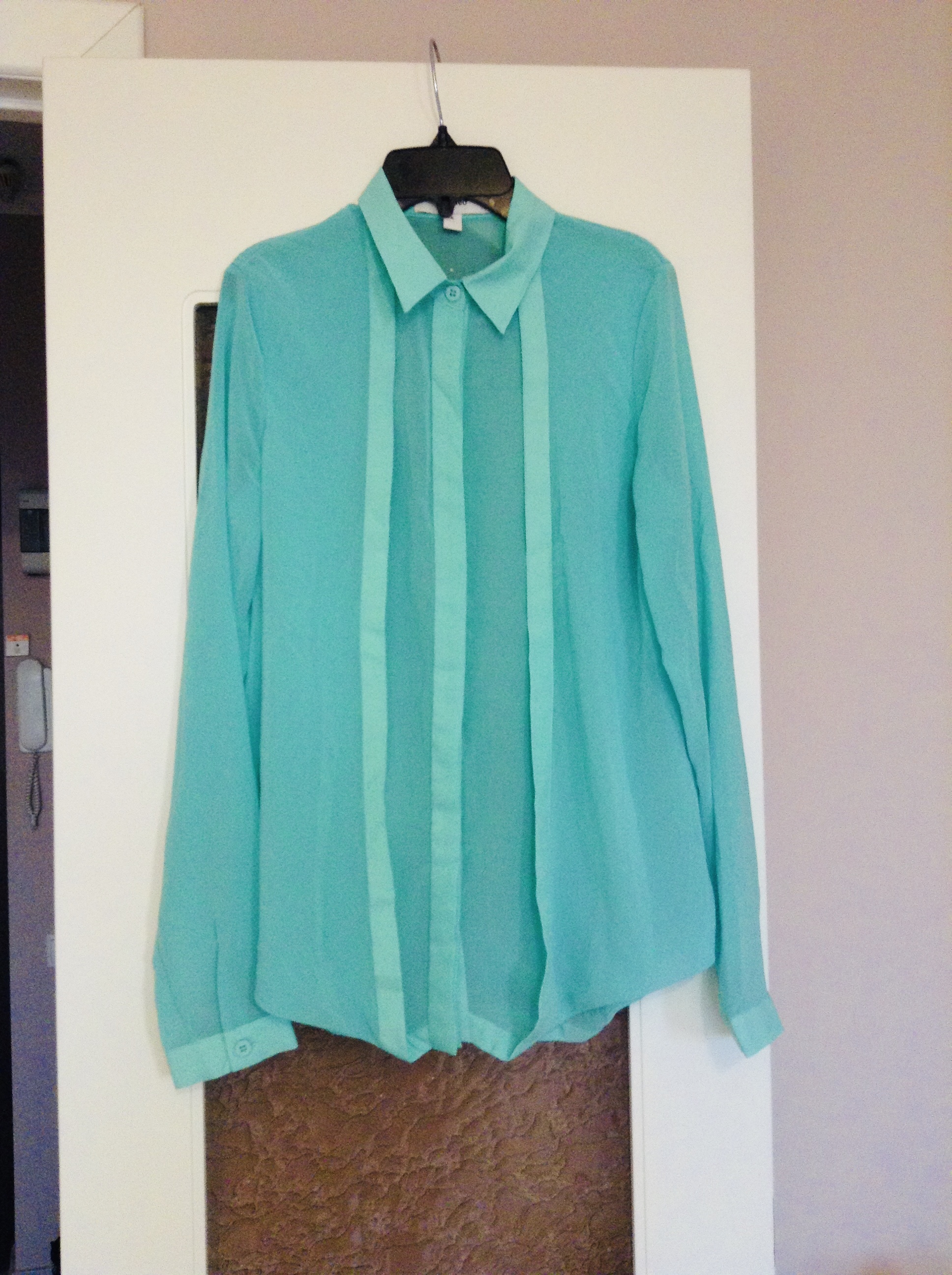 Cameo 'Fire and Rain' shirt Size XS Green polyester