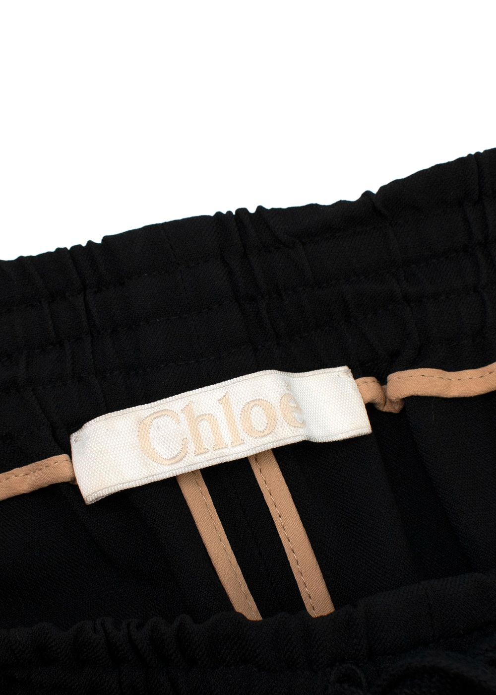 Preowned Chloe Black Multi-colour Stripe Trousers Size S black multicolour viscose