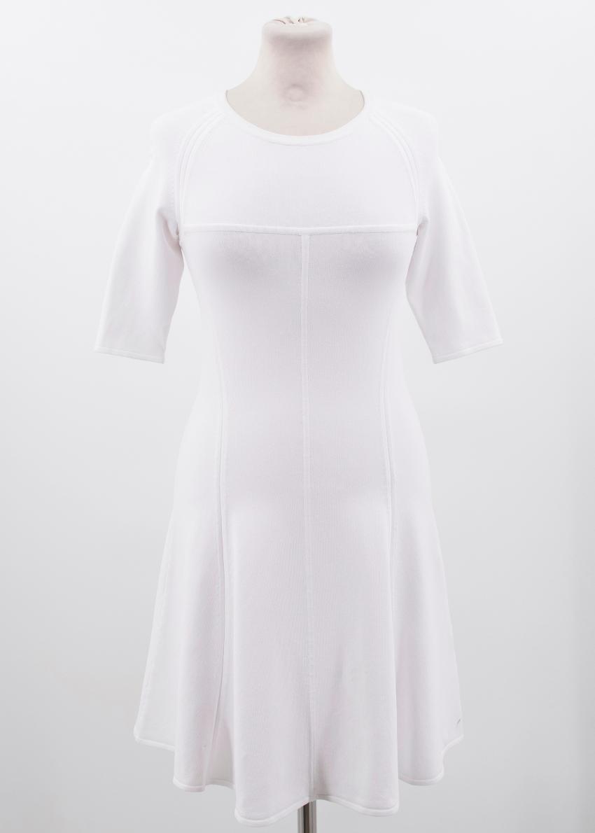 Preowned ALC White Dress Size XS rayon/nylon/spandex