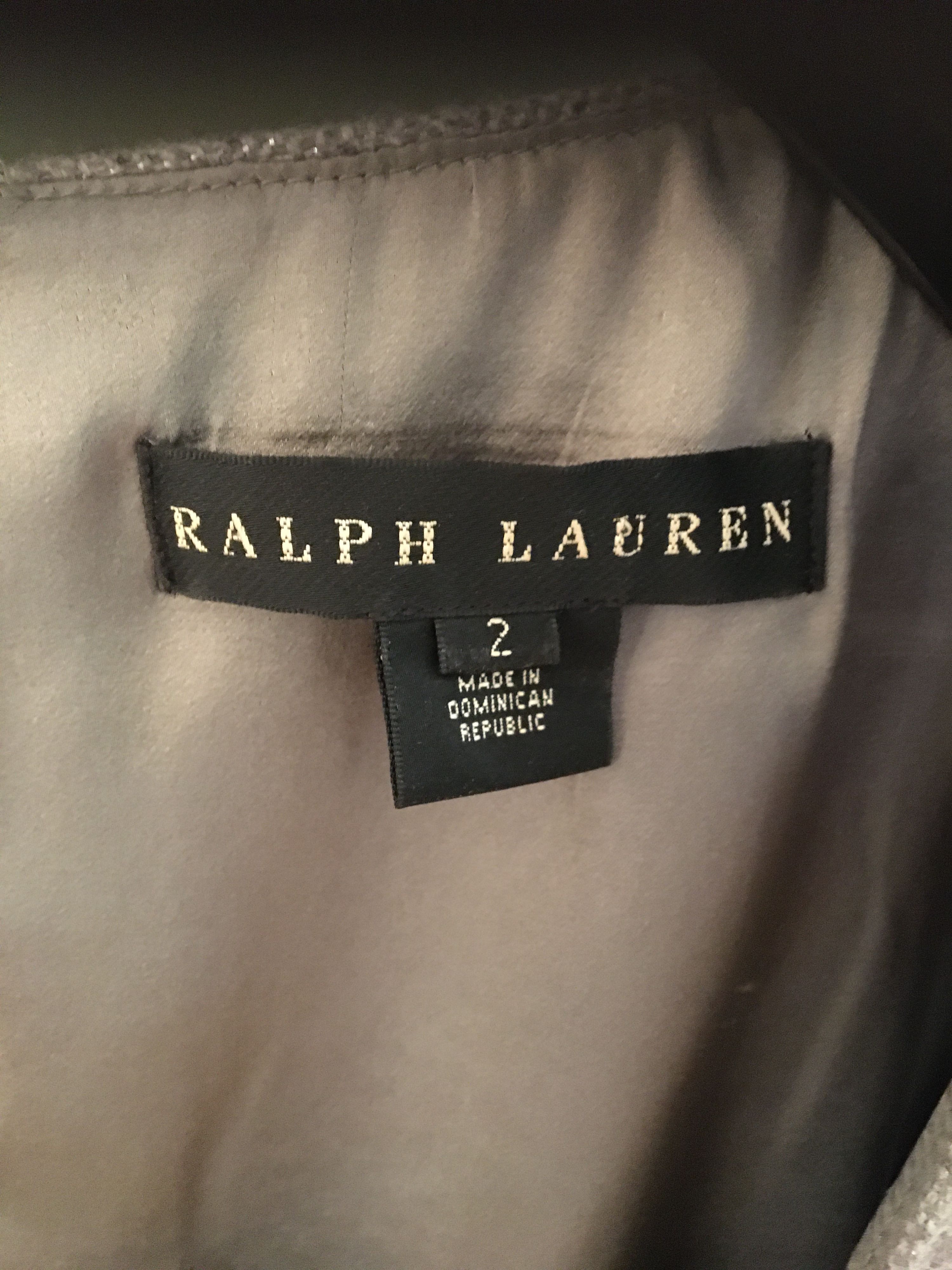 Preowned Ralph Lauren Black Label Cashmere Blend Grey Dress Size S light grey with little silver in fabric