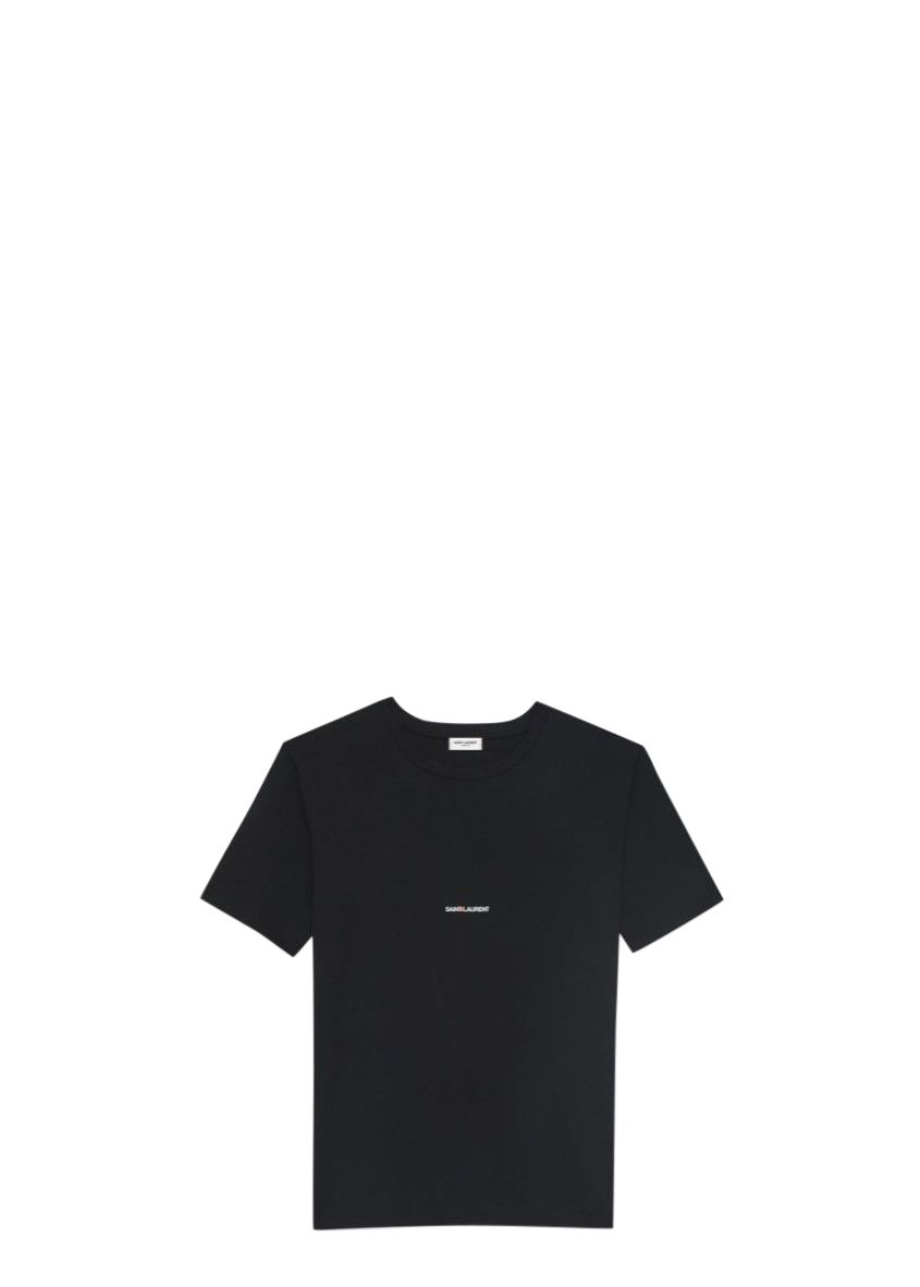 Men's Saint Laurent Rive Gauche T-Shirt Size L Black cotton