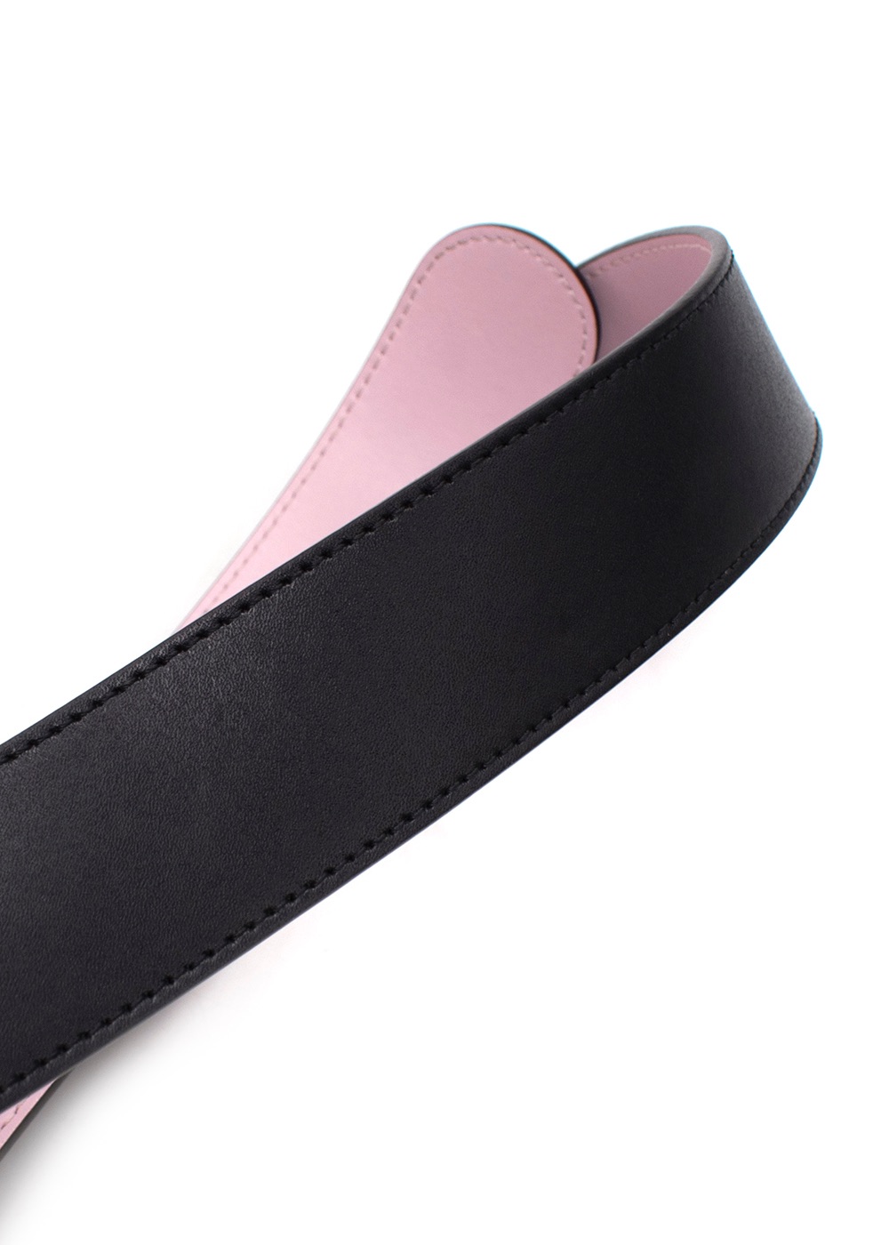 Fendi Black/Pink Reversible Leather Belt Size S black and pink