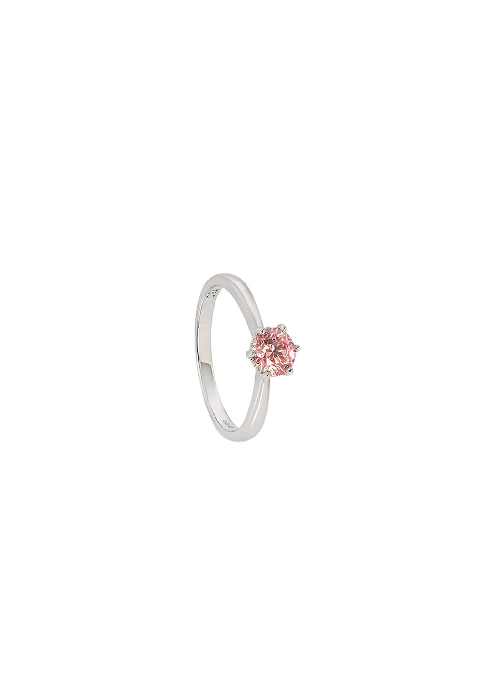 Fancy Pink Diamond White Gold Ring