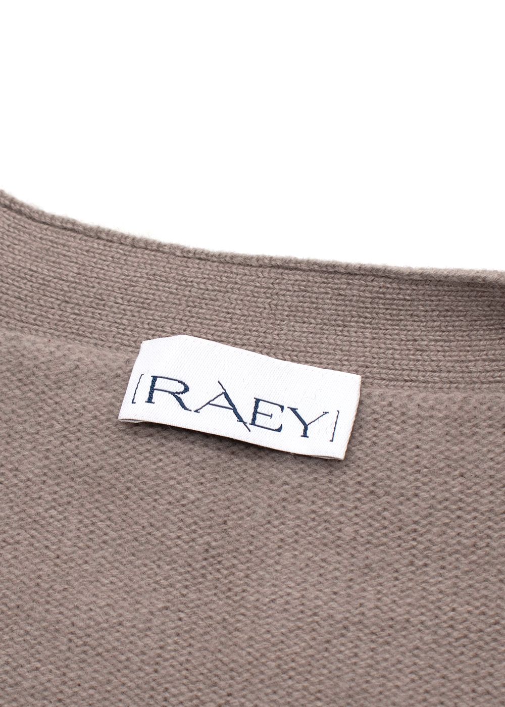 Raey Taupe Longline Cashmere Belted Cardigan Size S